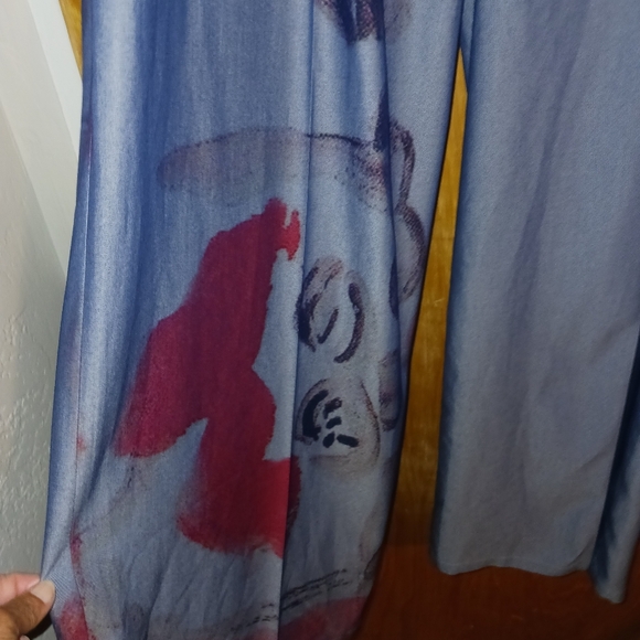 Bracho+Bosch Palazzo Pants 14- Art to Wear - Geografias Traviesas- Wide Leg - Picture 4 of 6